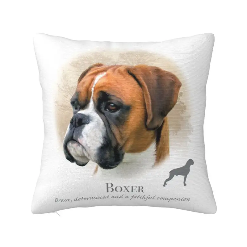 Boxer Throw Pillow Case Home Decor 3D Printing Pet Animal Dog Sofa Chair Cushion Cover Polyester Soft Pillowslip Dakimakura