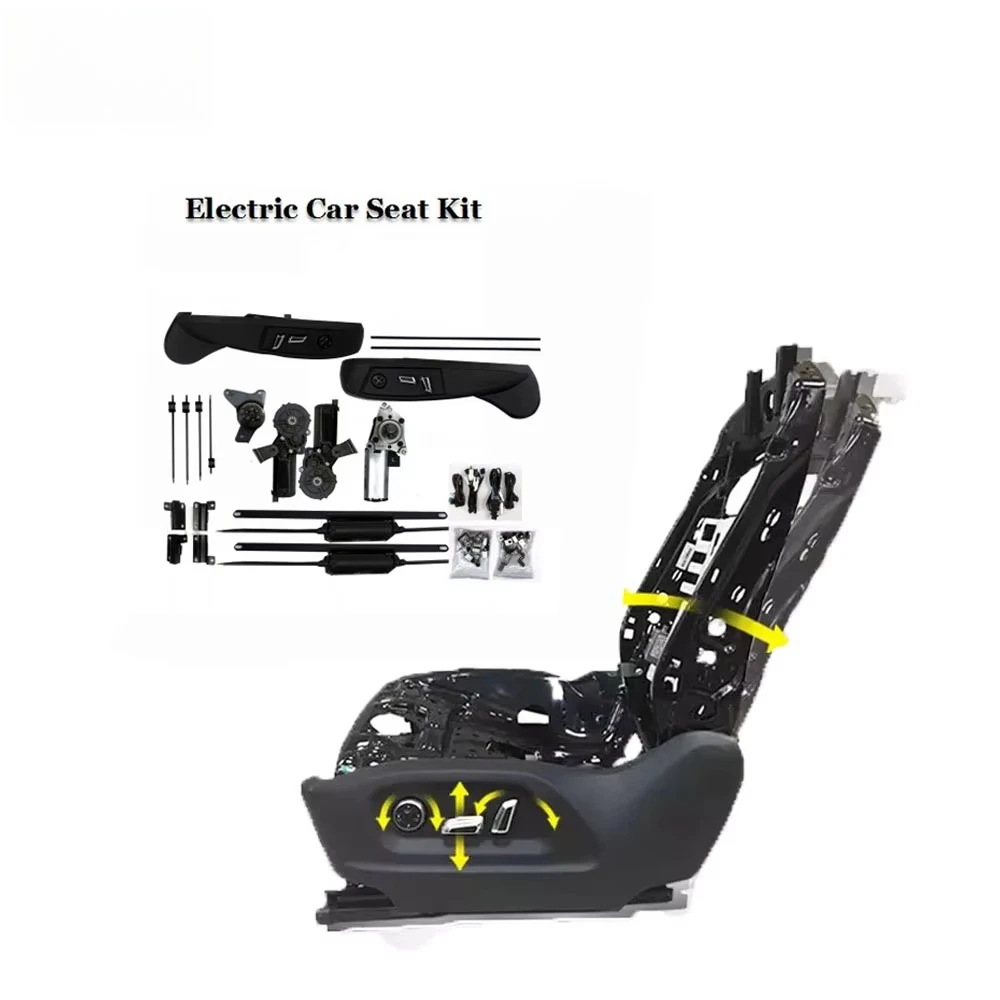 FOR High Quality Golf Cart Seat Black Electric Adjustable Memory Function Power Seat Kit