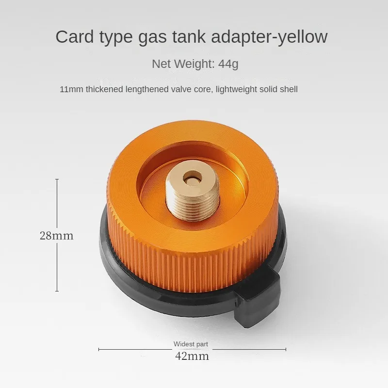 

Outdoor Camping Gas Tank Adapter Locking Snap-on Gas Tank Adapter Propane Hose Adapter Easy to Carry