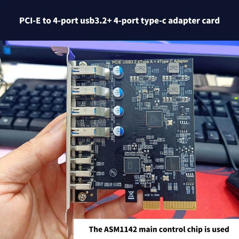 Controllo ASM1142 da PCIe a 4 USB 3.2 4 TypeC, 10 Gbps