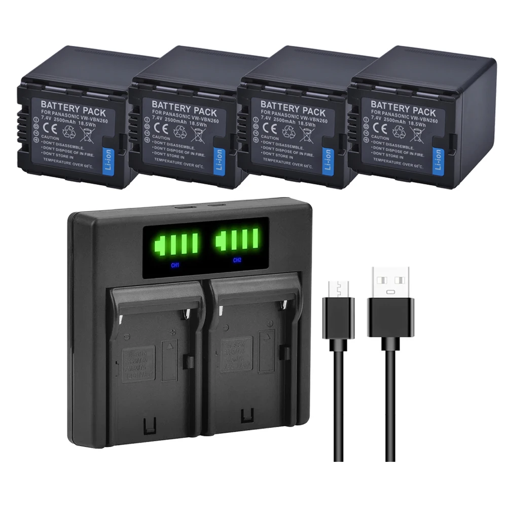 2500mAh Camera Battery And Dual Charger