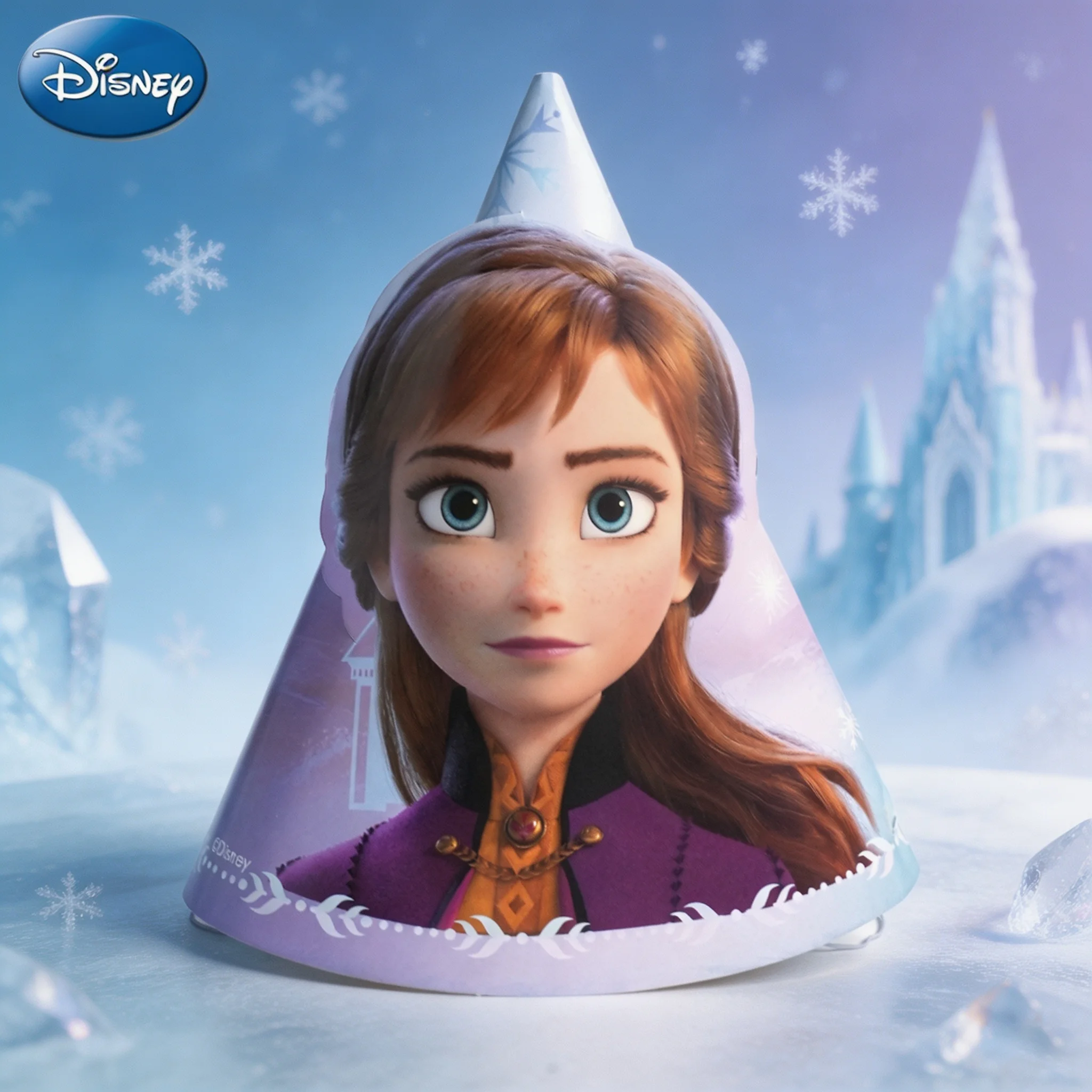 Disney Frozen Geburtstagsparty-Hüte-Set Elsa Anna Olaf Bedruckte Papierpartyhüte mit Elastischem Band Themen-Feierzubehör – Detail 7
