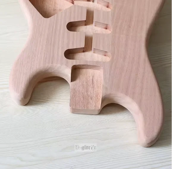 

Корпус электрогитары из цельного дерева красного дерева, набор для модификации инструментов «сделай сам», аксессуары для гитары для студентов