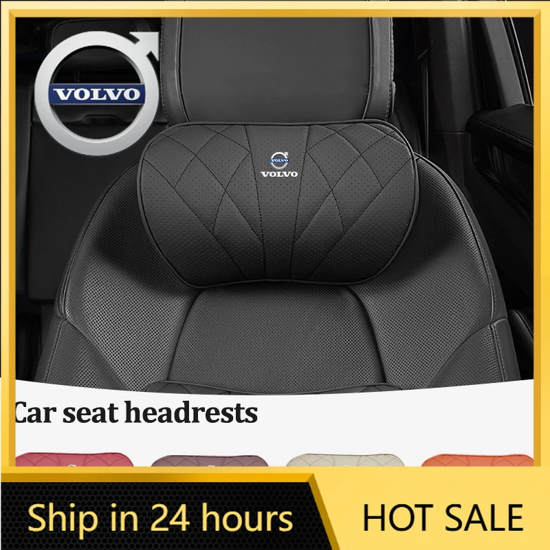 

Чехлы на руль, подголовник автомобильного сиденья, удобная подушка для шеи из пены с эффектом памяти, автоинтерьер для Volvo Rdesign V60 V40 XC90 S60 C30 XC60 V50