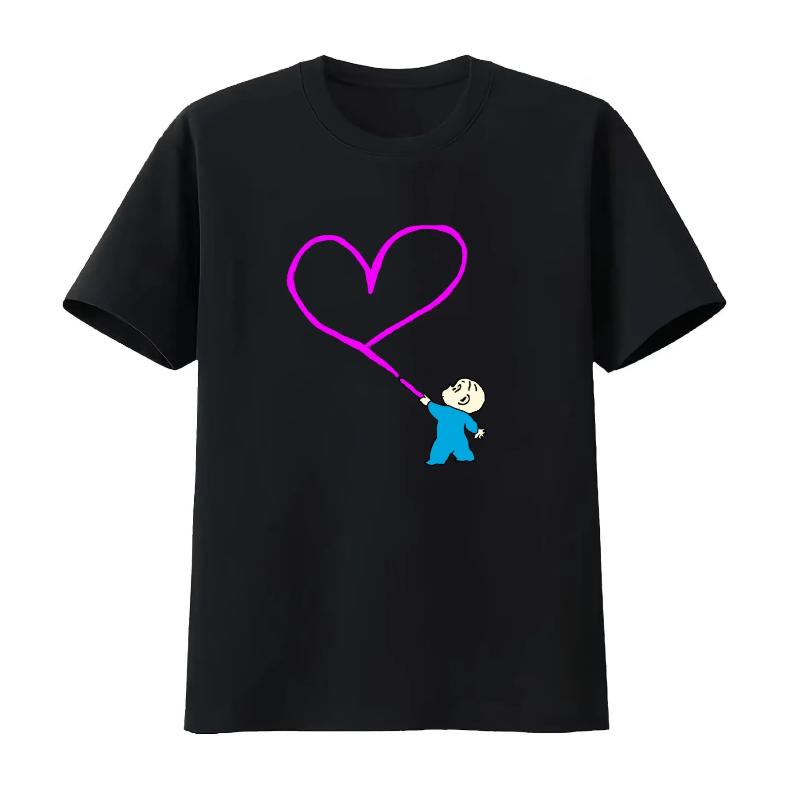 Harold and the Purple Heart T-Shirt Summer Casual Cotton Tee Oversized Streetwear Tops Vintage Graphic Print 100% Cotton