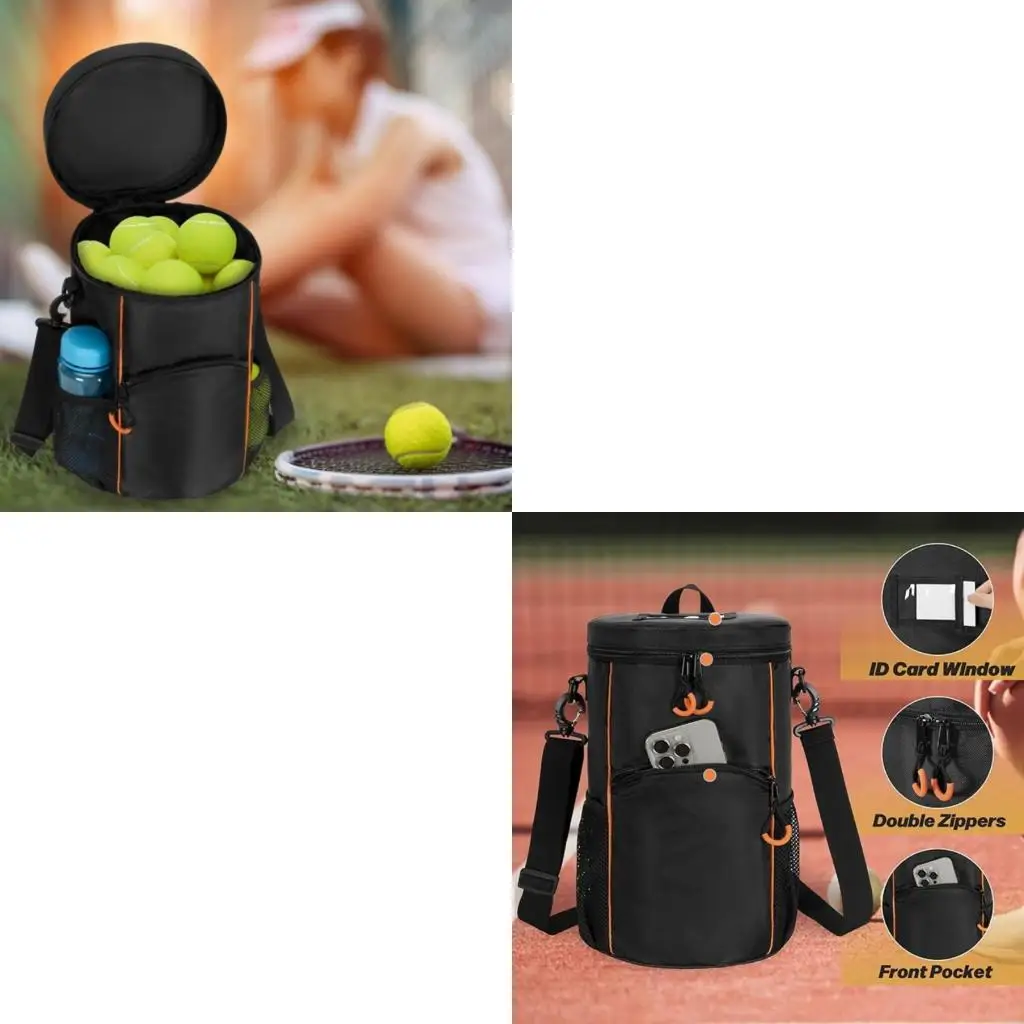

Permanent Outdoor Sports Training Bag Reinforced Bottom Plan Holds 45 Tennis Globes