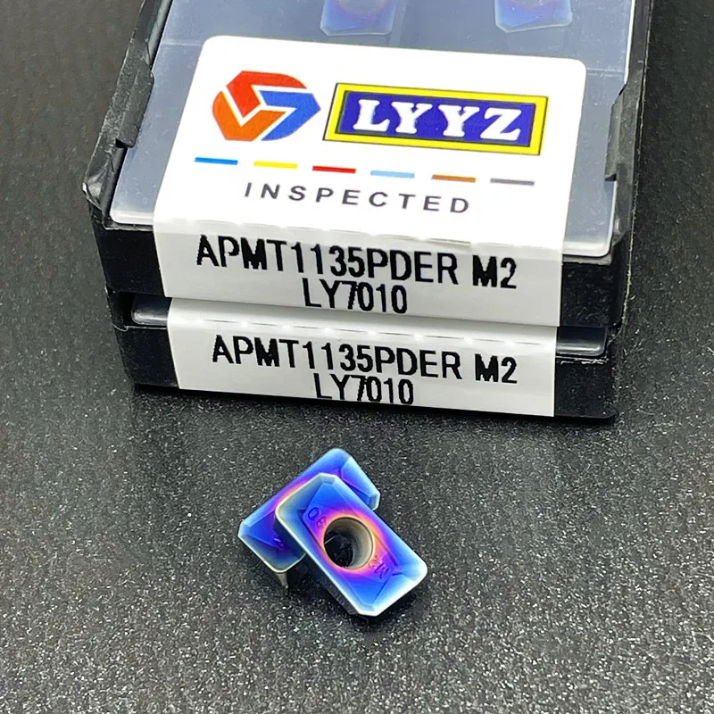 APMT1135PDER H2 APMT1135PDER M2 APMT1604PDER H2 M2 Нано-синий режущий инструмент из твердого сплава Фрезерный инструмент с ЧПУ APMT 1135 Концевой фрезерный инструмент