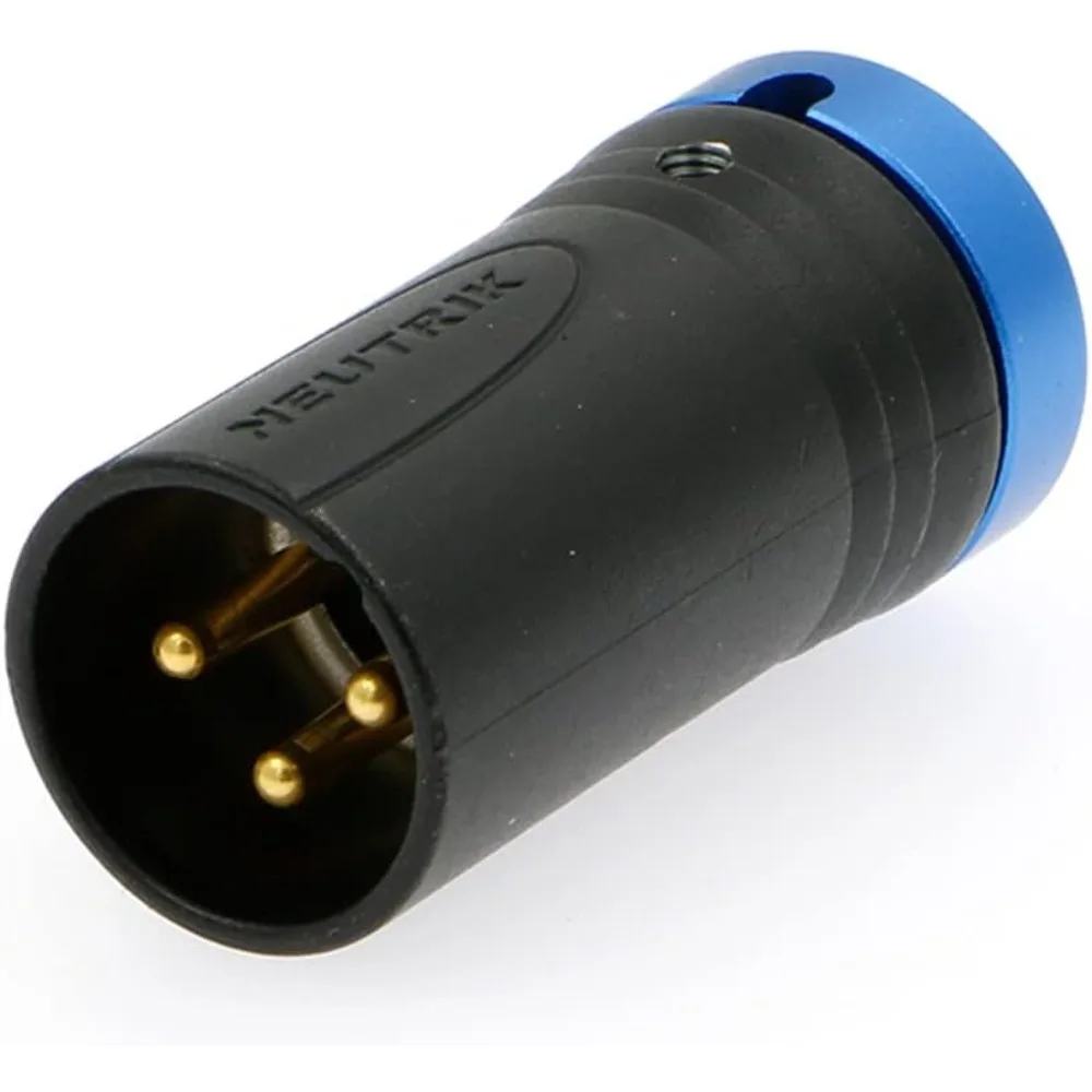 

Alvins Flat Cover Short XLR 3 Pin Male Plug Connector for Audio Devices(Blue)