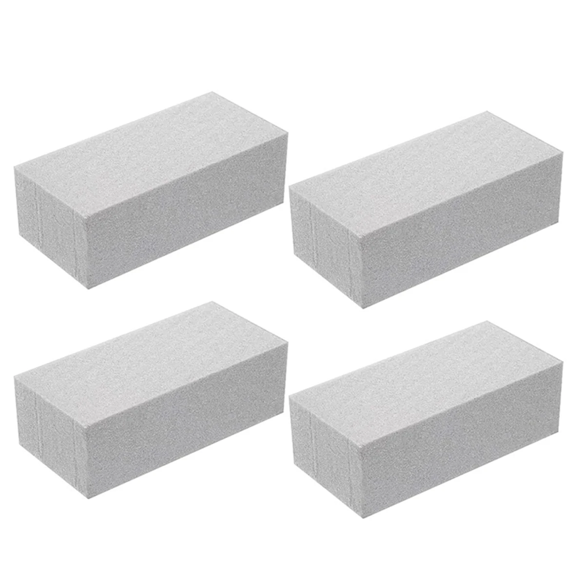 4Pcs Dry Floral Foam for Artificial Flowers Wet Floral Foam Bricks Grey Florist Blocks for Flower Arrangement