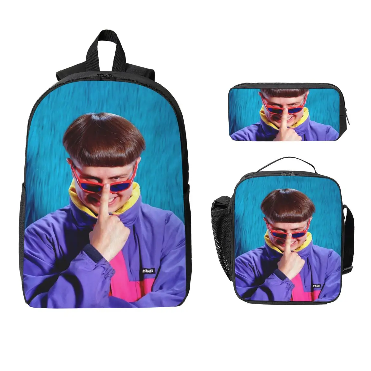 RIP Oliver Tree 1993-2026 Kids Backpack Lunch Box Pen Bags for Boys Girls Backpacks Schoolbag Bookbag Set