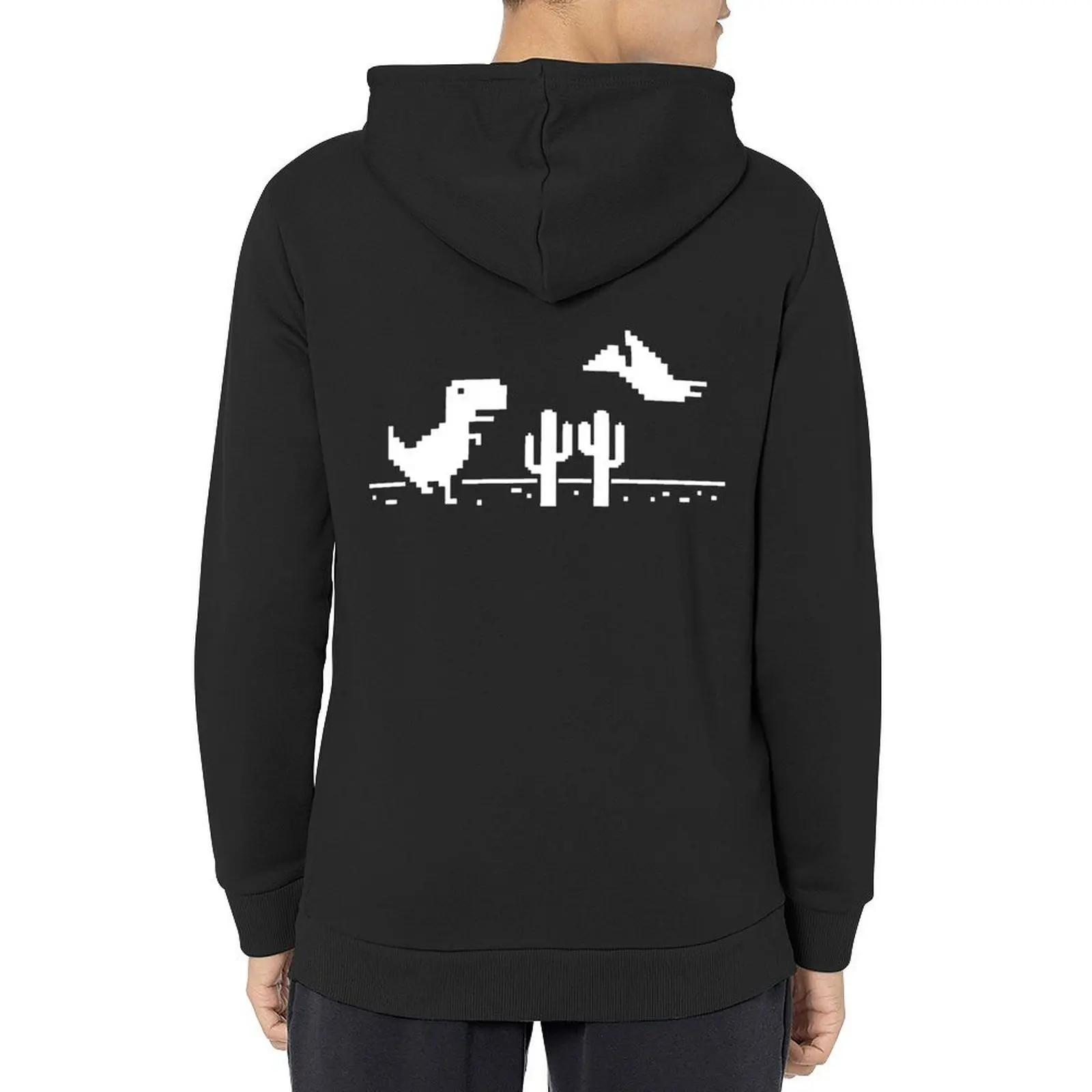 

Google Offline Dinosaur Game - Trex Runner Hoodie mens clothes anime clothing aesthetic clothing new hoodies and sweatshirts