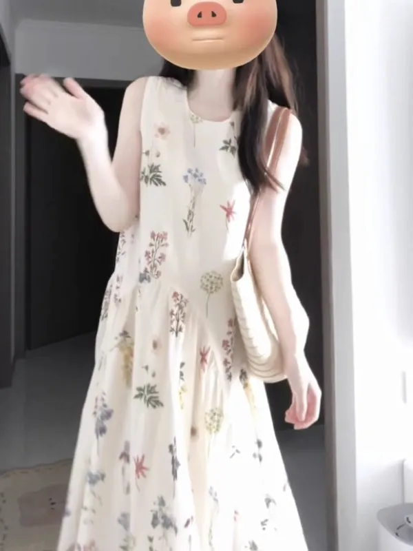 Dulce chaleco Floral Dr cárdigan abierto suelto que cubre el vientre ropa de mujer suave Sle Primavera Verano A-Line largo Dr