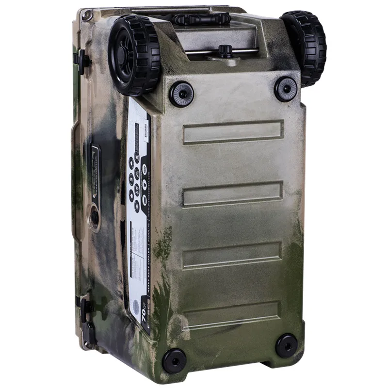 70QT Roto‑Molded Wheeled Hard Cooler Box KUER Insulated Ice Chest For Food Storage Camping Trips