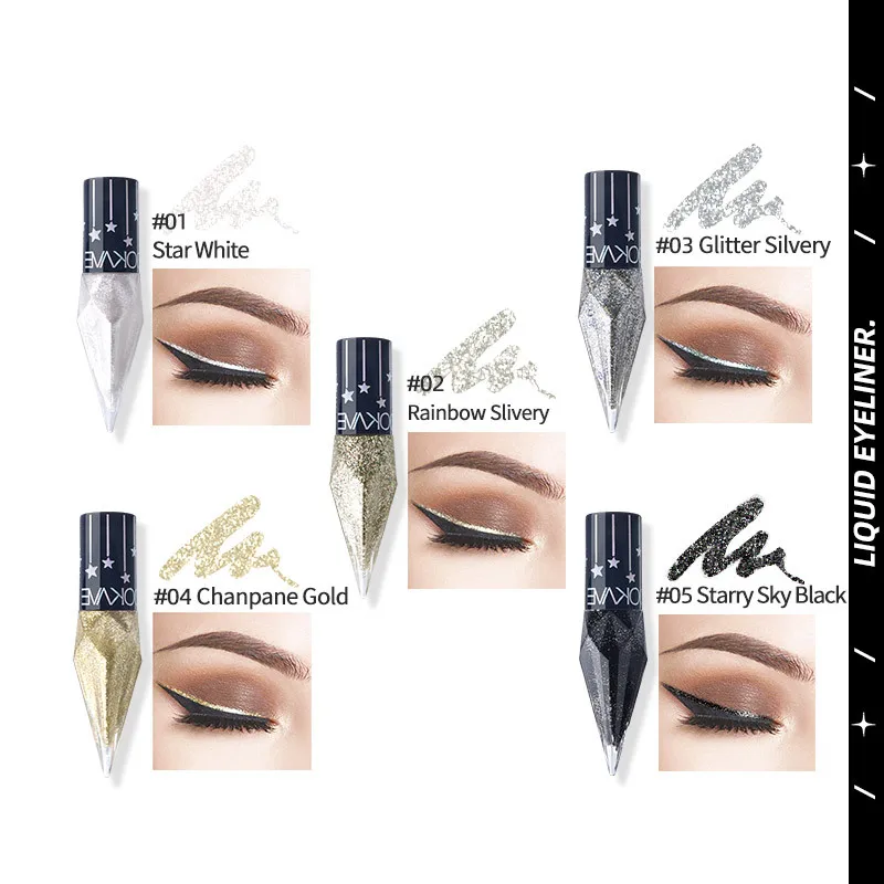 Ombretto diamante ombretto liquido paillettes impermeabili Smooth Shimmer Eyeliner Stick strumento per il trucco