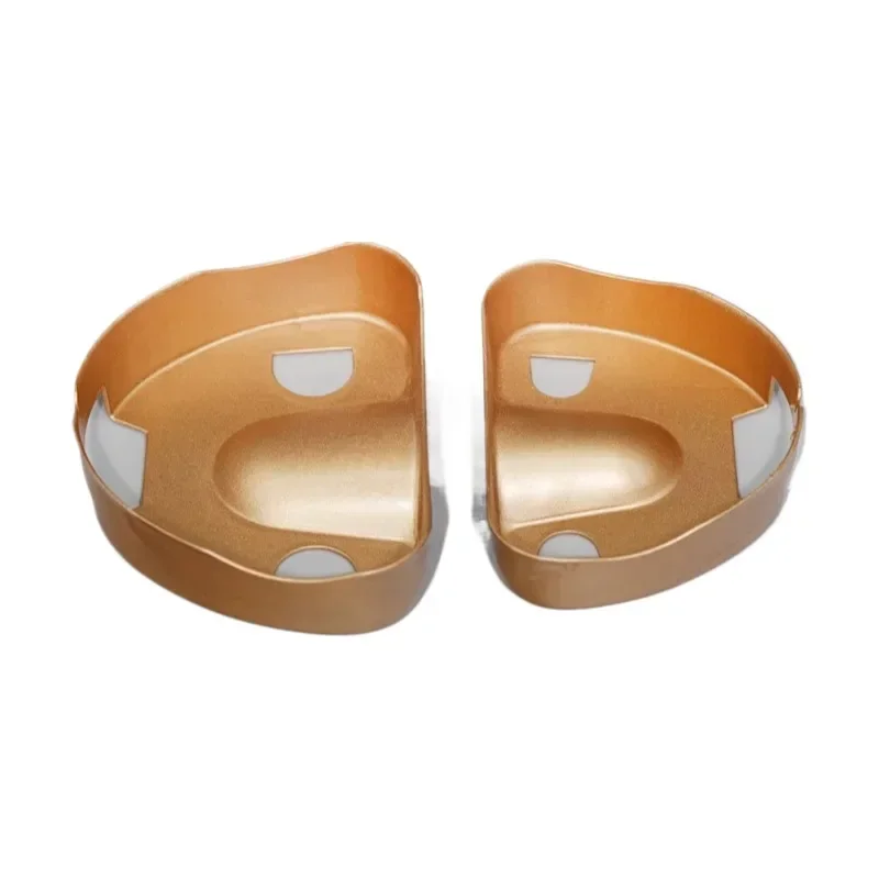 2Pcs Dental Injection Alloy Plaster Model Cassette Full Mouth Adsorption Denture Alloy Pallet Dentistry Material Tool Box