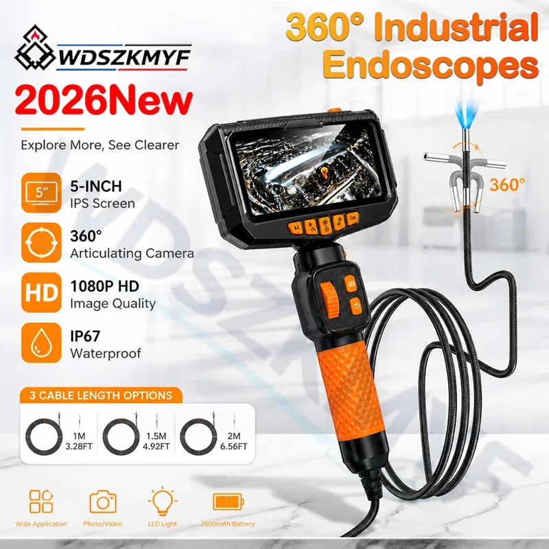 Ecran-5-pouces-360-°-camera-d'inspection-endoscopique-industrielle-ipx7-objectif-6-mm-boroscope-automobile-pour-camera-de-dispositif-d'inspection-de-voiture