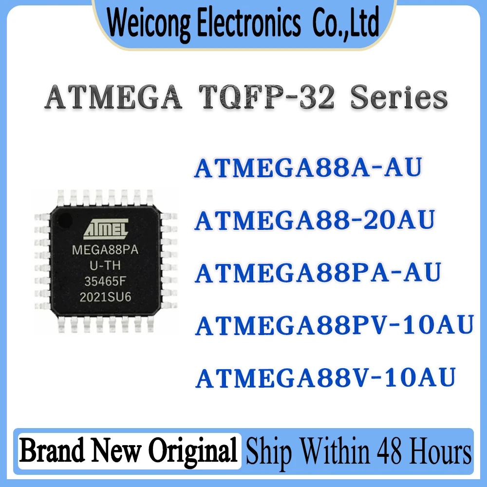 ATMEGA88A-AU ATMEGA88-20AU ATMEGA88PA-AU ATMEGA88PV-10AU ATMEGA88V-10AU ATMEGA88 ATMEGA ATMEG ATME ATM AT IC MCU Chip TQFP-32