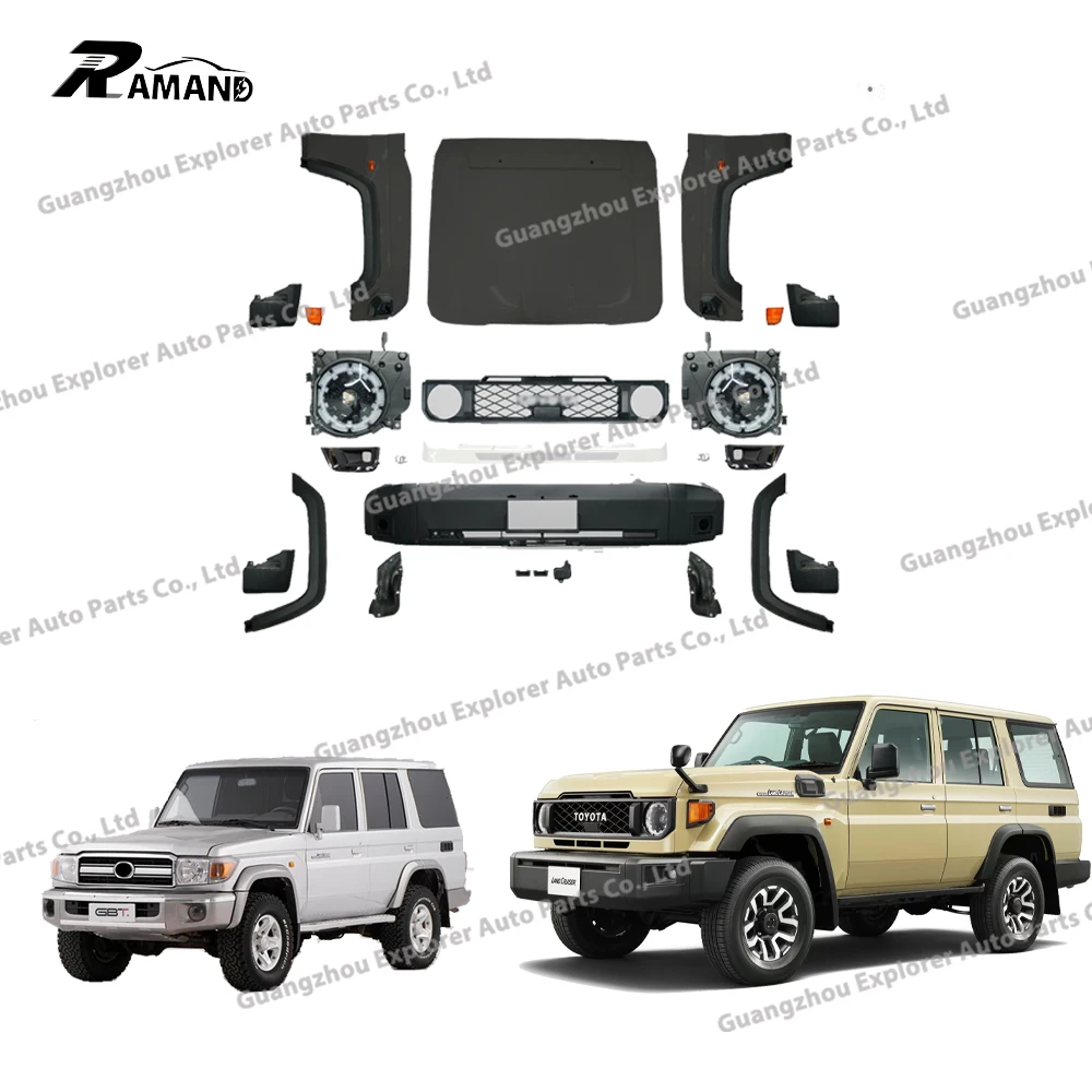 Factory Conversion Kit For Landcruiser LC76 LC70 Upgrade To New Model 2024 Auto Tuning Accessories For Landcruiser 76