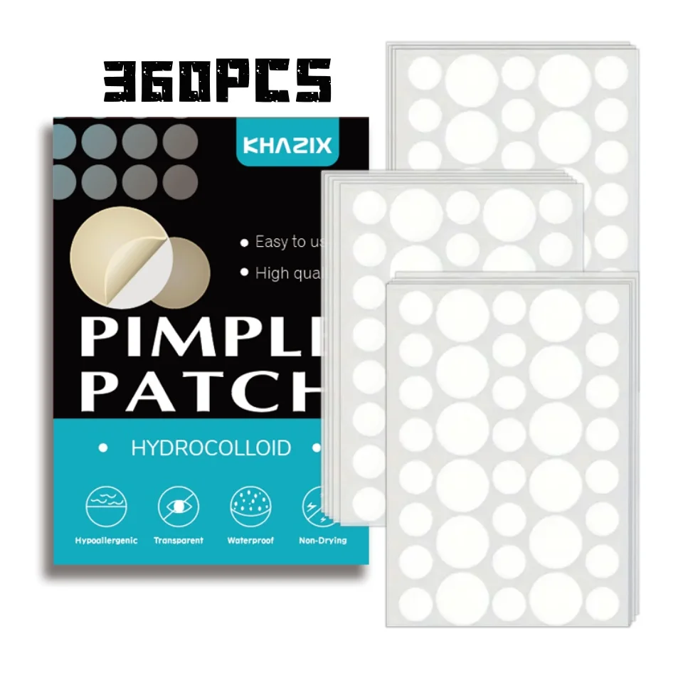 360 قطعة من رقع حب الشباب المستديرة بلون البشرة |   غرواني مائي وغطاء لطيف
