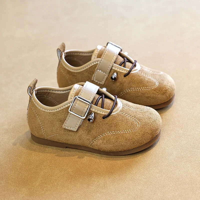 Toddler Girls Casual Flat Shoes Adjustable Buckle Strap Soft Non Slip Sole For Daily Walking Party Dress Up Occasions