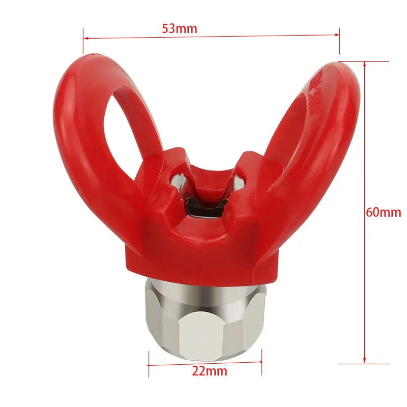 Imagem -02 - Pressão Airless Pintura Pistola Flat Tip Bico Guarda Universal Bico Guarda Ferramenta para Pulverizador Assento de Cobre 1pc Alta