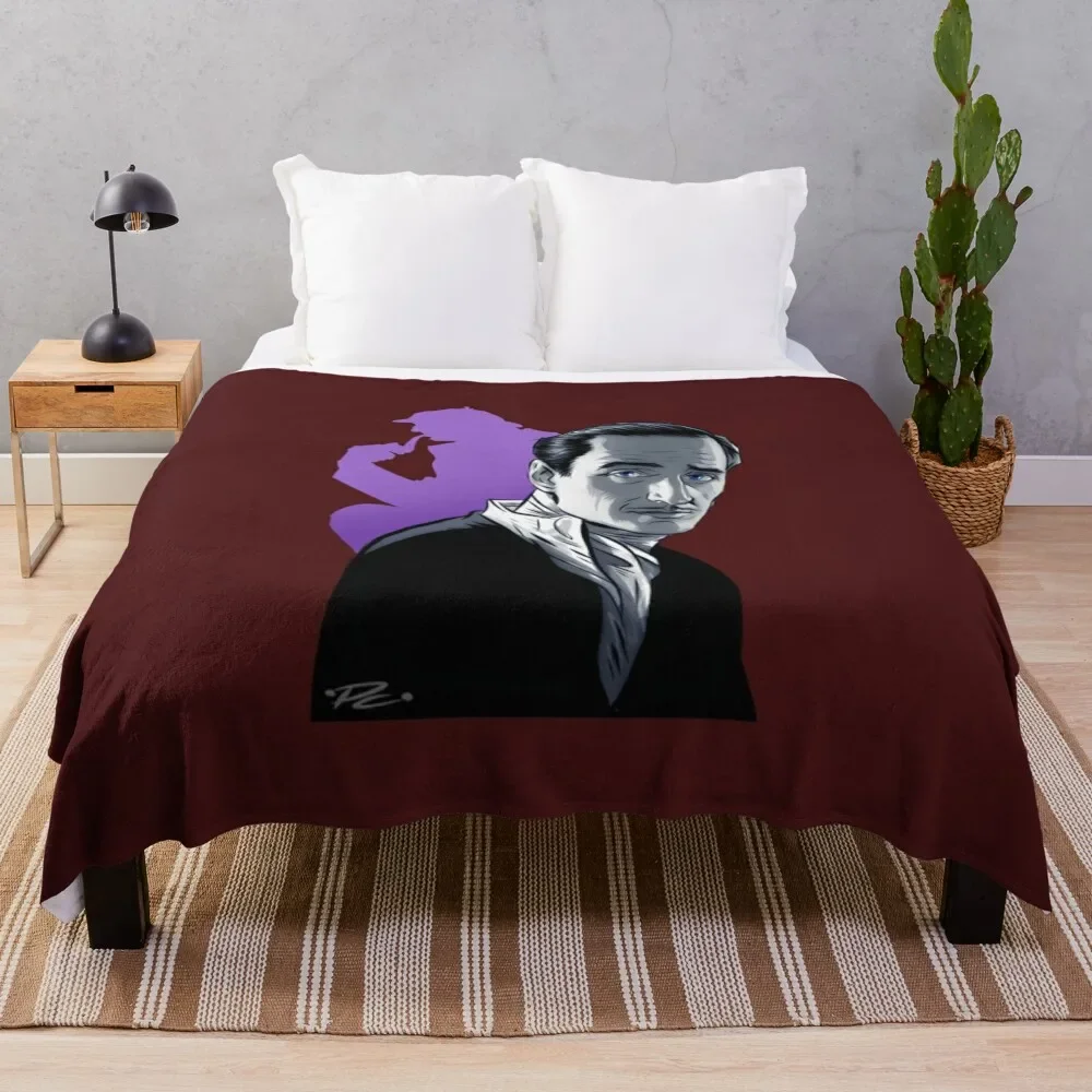 

Basil Rathbone Throw Blanket Lightweight Warm Blanket for Travel Camping