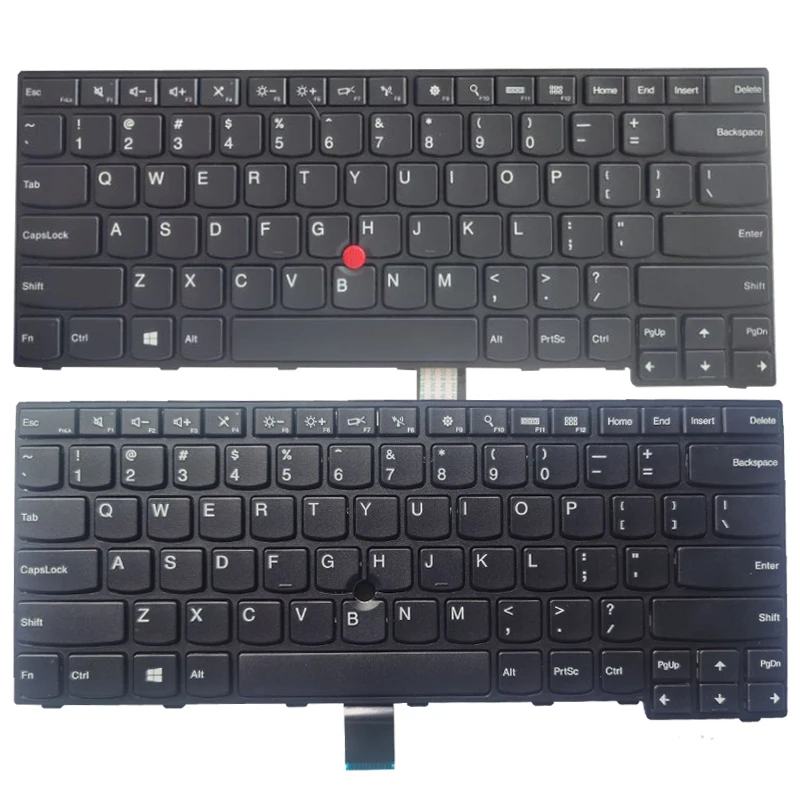 New US keyboard For Thinkpad Edge E450 E455 E450C W450 04X6181 Black US laptop keyboard No backlight