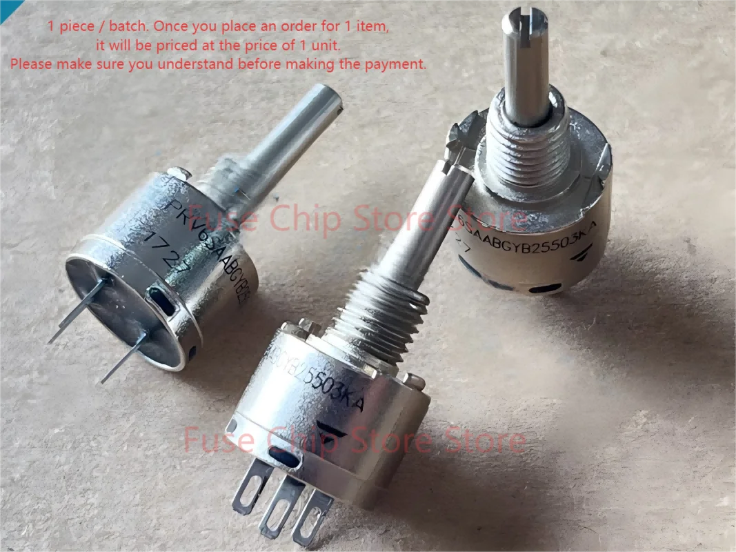 

1pcs/lot Potentiometer PRV6 1/2" POT S/L 50K 100K PRV6SAABGYB25104KA PRV6SAABGYB25503KA Potentiometers, Trimmers & Rheostats