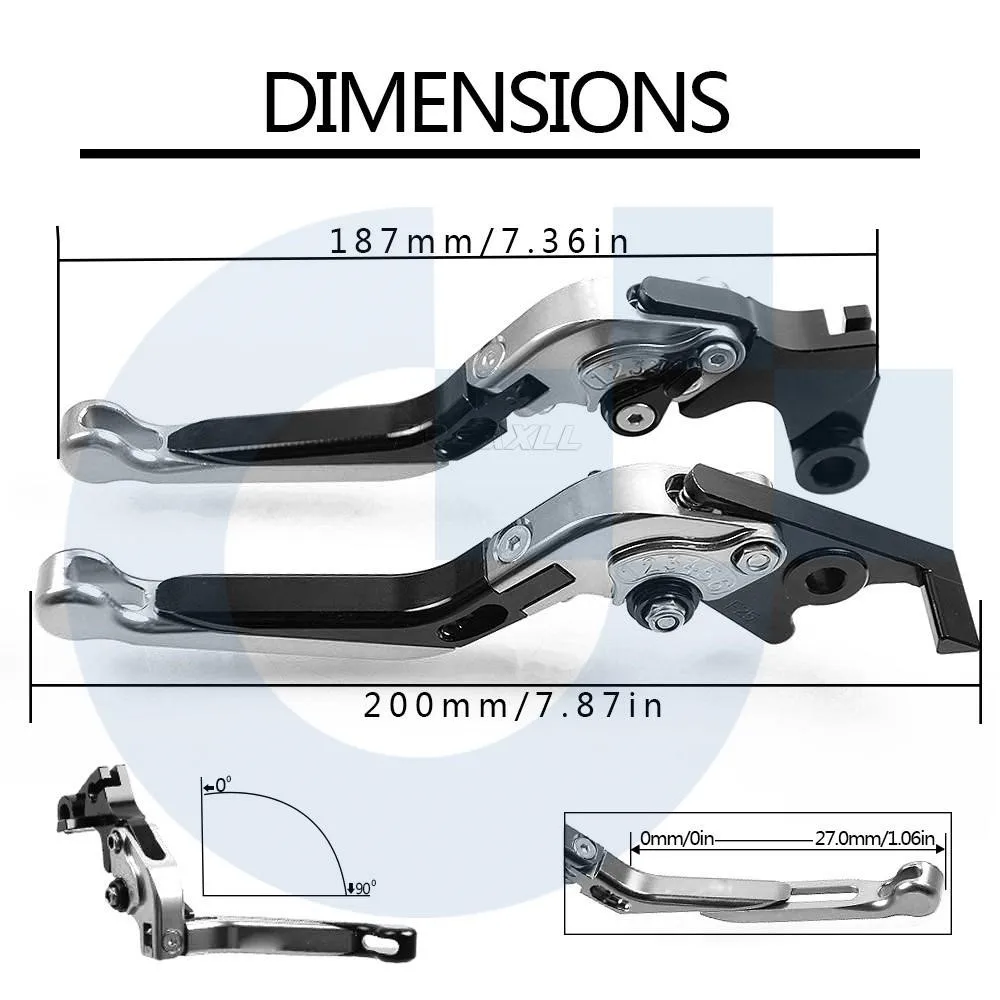 For HONDA CB500X CB 500X 2022-2023 Motorcycle Aluminium Parts Extendable Folding Adjustable Brake Clutch Levers Handlebar grips