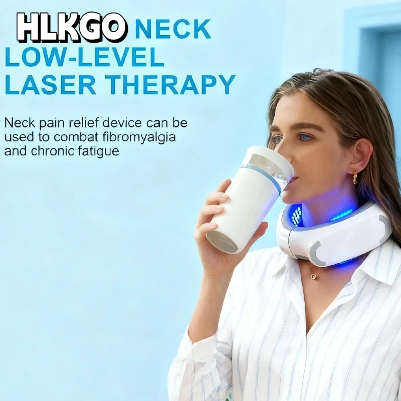 Wireless Neck Laser Massager Portable Deep Massage Device for Cervical Spine & Shoulder Tension Relief