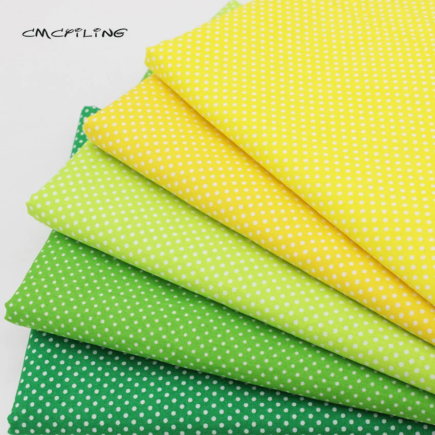 Picture 4: CMCYILING Multicolored Dot Cotton Fabric  For Baby&Child Quilting Sewing  Material Printed Cloth