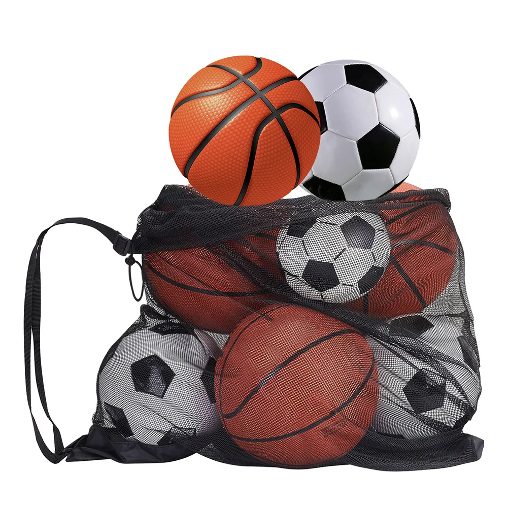 Outdoor Sports Bag Large-Capacity Gym Bag Football Basketball Net Toys Floats Balls Organizer Swimming Pool Storage Mesh Bags