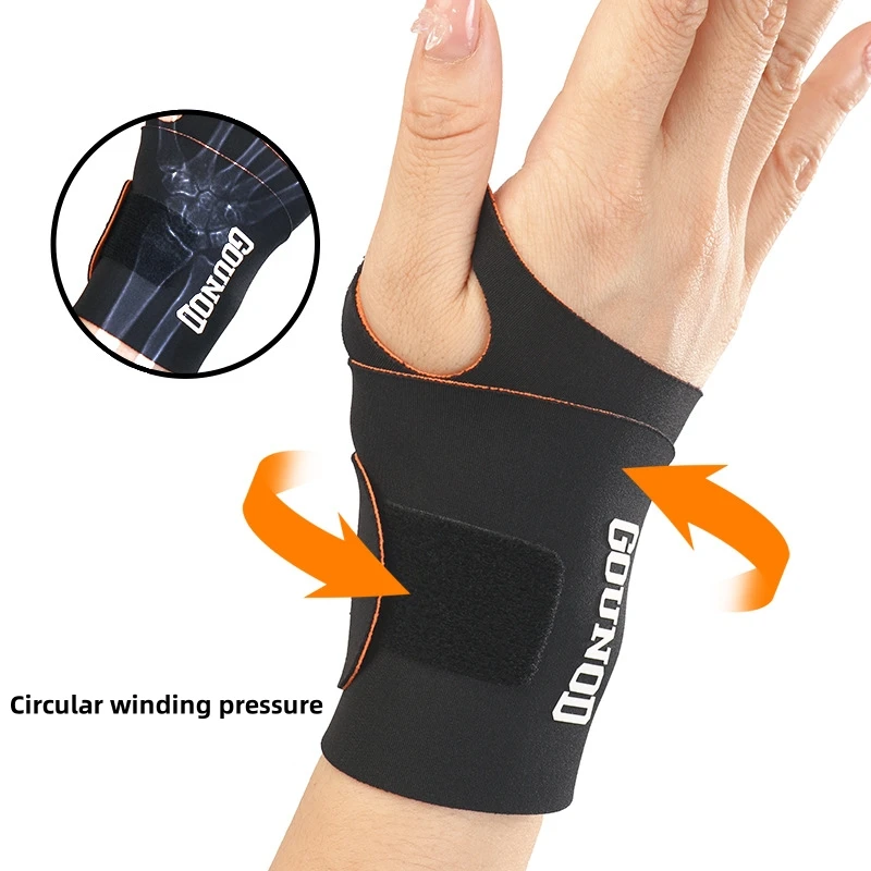 Elastic Wristband Anti-Sprain Wrist Brace Compression Wrist Joint Fixation Brace Support Gloves Palm Protector Fitness Sports