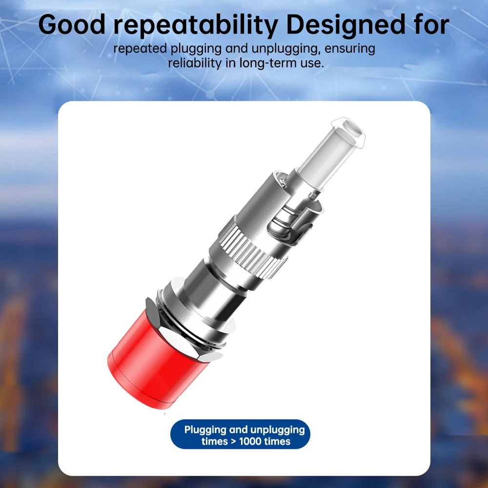 Natalink ST Male to FC Female UPC Adapter Simplex Optical Fiber Connector for FTTH Red Light Pen OTDR Tester Optical Power Meter