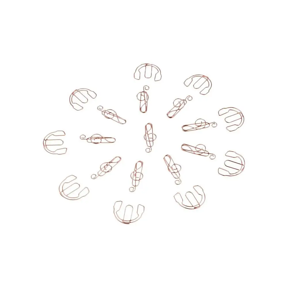 

10pcs Metal Memo Music Note Paper Clips Index Bookmark Clip-on Metal Paper Clips Creative Music Note Creative Bookmark Clip