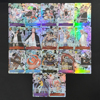 DIY One Piece OPCG English Monkey Luffy Buggy Nami Roronoa Zoro Shanks Trafalgar Law Silvers Rayleigh Collection Flash Card Toy