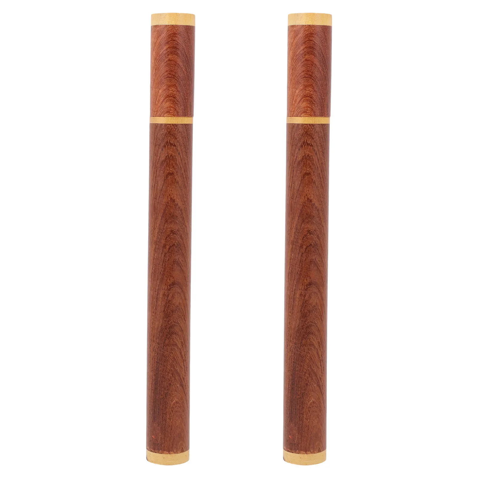 

2Pcs Rosewood Agarwood Incense Tube - Wooden Stick Storage Container with Airtight Seal - Portable Incense Organizer for Home