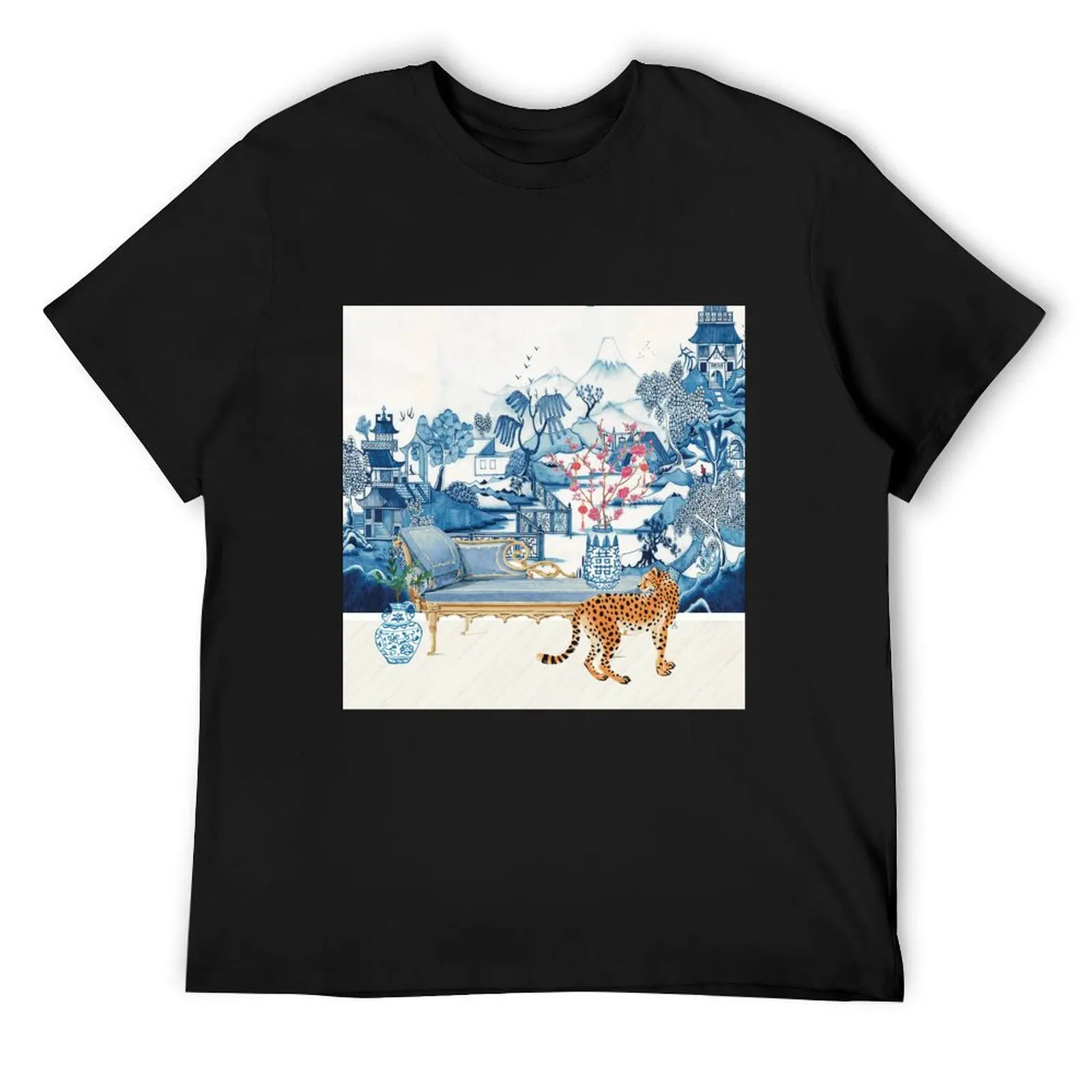 Chinoiserie At Home T-Shirt graphic t shirt vintage plus sizes designer t shirt men