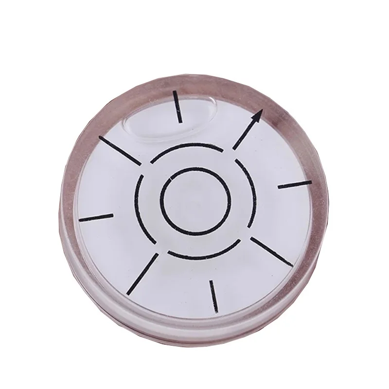 1Pc For Spirit Bubble Degree Mark Surface Level Round Circular Measuring Meter Plastic Horizontal Bead Universal Leveling