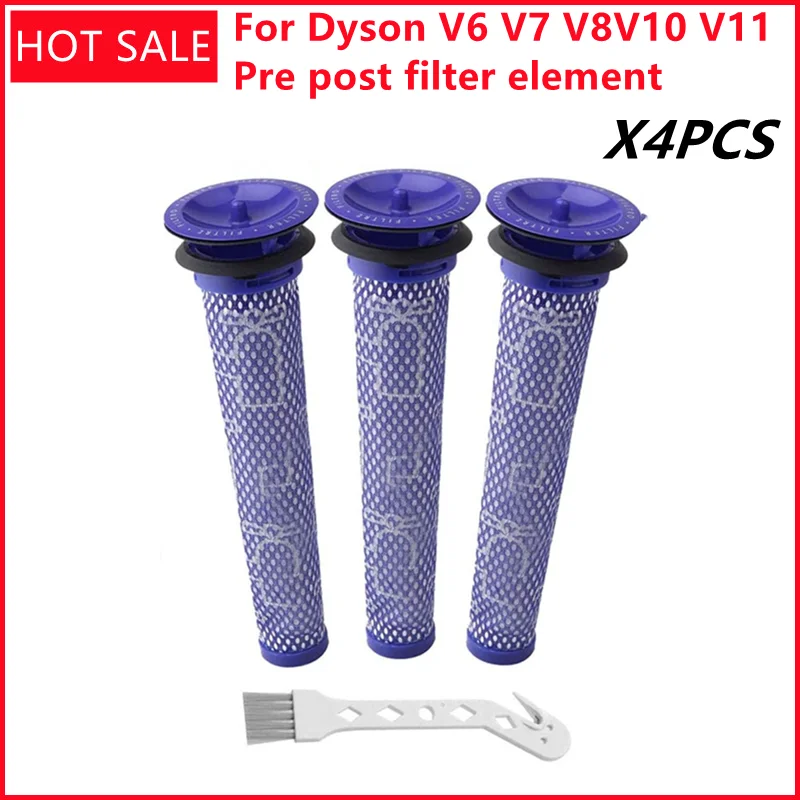 For Dyson V6 V7 V8 DC58 DC59 V10 V11 Pre post filter element Clean Vacuum Cleaner Filters Spare Parts Accessories