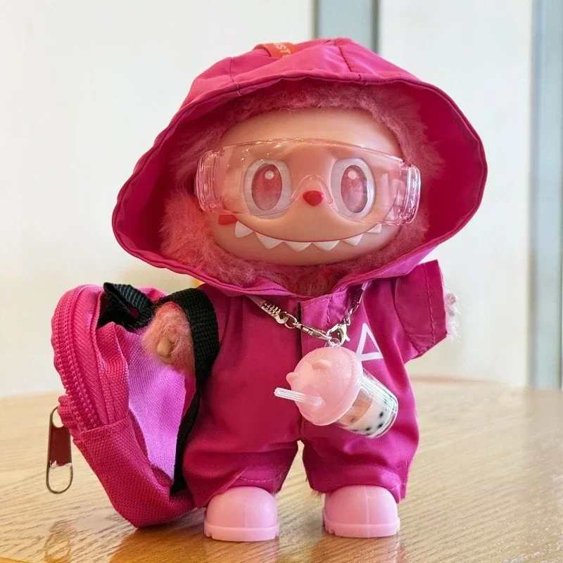 Kleidung für Labubu-Jacken, 17 cm, Outfit-Zubehör für das Monster Korea Kpop Idol V1V2V3 Commando-Jacke, Kleidungsanhänger, MP5