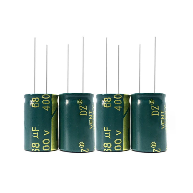 10 pz 400V 68UF elettrolitico Capacitor400V68UF 16x20mm 16x25mm 18x20mm 18x25mm basso ESR condensatore elettrolitico in alluminio 68UF 400V