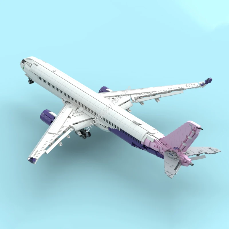 2847 pçs moc riyadh ar airbus a3501000 modelo blocos de construção diy brinquedos educação crianças tijolo presentes natal