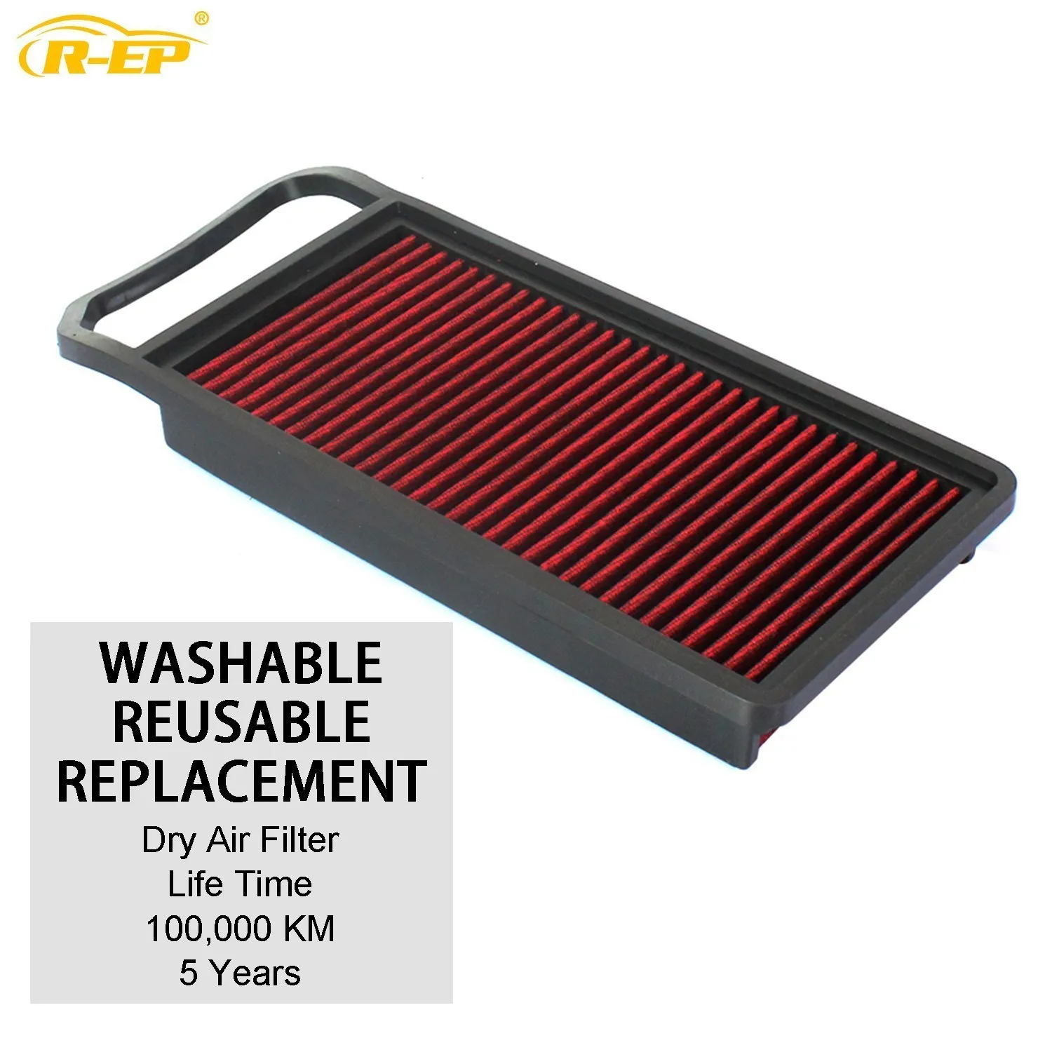 Car High Flow Air Filter for Citroen C5 C6 Peugeot 407 408 Washable Reusable Replacement Cold Air Intake Filters OE 1444EL