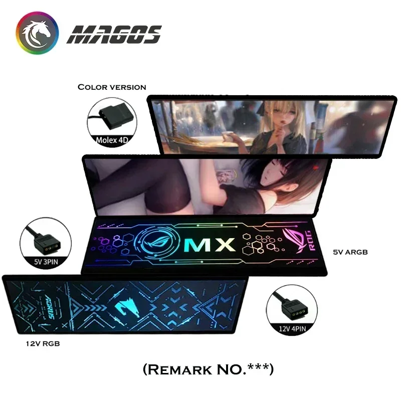 Customized Computer Case RGB Panel 5V/12V RGB Colorful Modding For VGA/PSU/Cabinet Backplate Light Board PC Gamer DIY