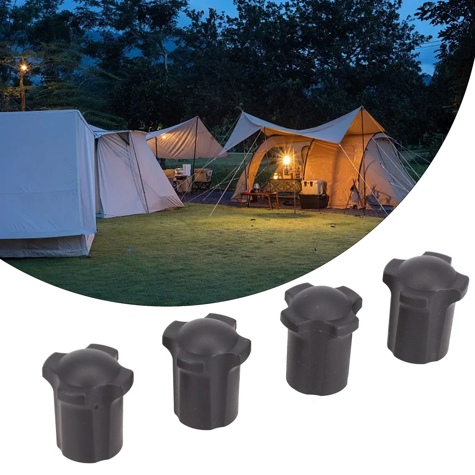 4 stücke Camping Hocker Bein Kappe Bein Kappe Klapptische Bein Kappe Mond Stühle Anti-skid Abdeckung Outdoor Angeln Stuhl bein Schutz