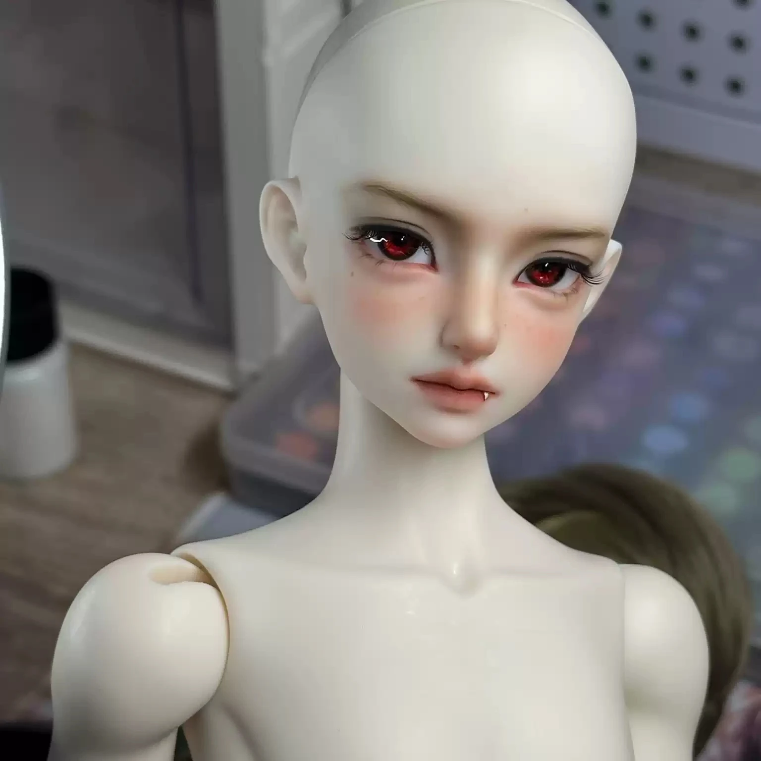 1/4 msd  bjd doll practice head without makeup   doll accessories PVC vinyl boy girl doll accessories A LIANG