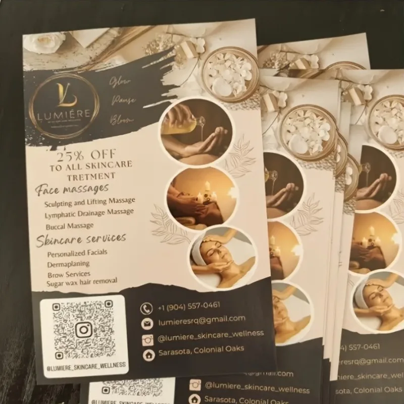 High Quality A5 Flyers 100 Pcs Bulk Pack Custom Printable For Business Promotion Advertising Event Materials