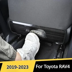 For Toyota RAV4 2019 2020 2021 2022 2023 RAV 4 XA50 Rear Seat Anti-kick Pad Plate Panel Modified Decoration Interior Accessories