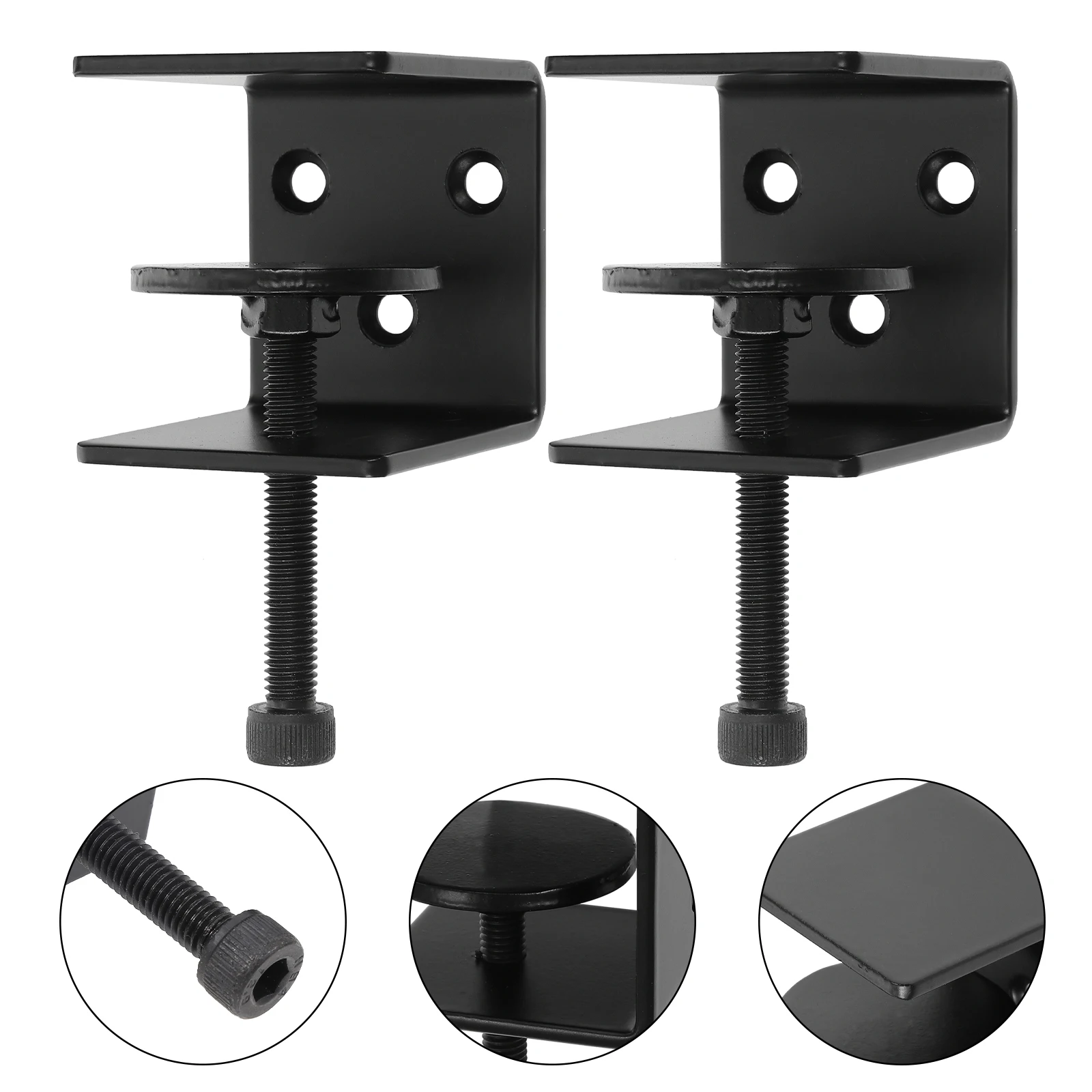 

2pcs Wall Mounted Shelf Brackets Heavy Duty Floating Metal Bracket Adjustable For Wood Decorative Shelves Brackets Hardware